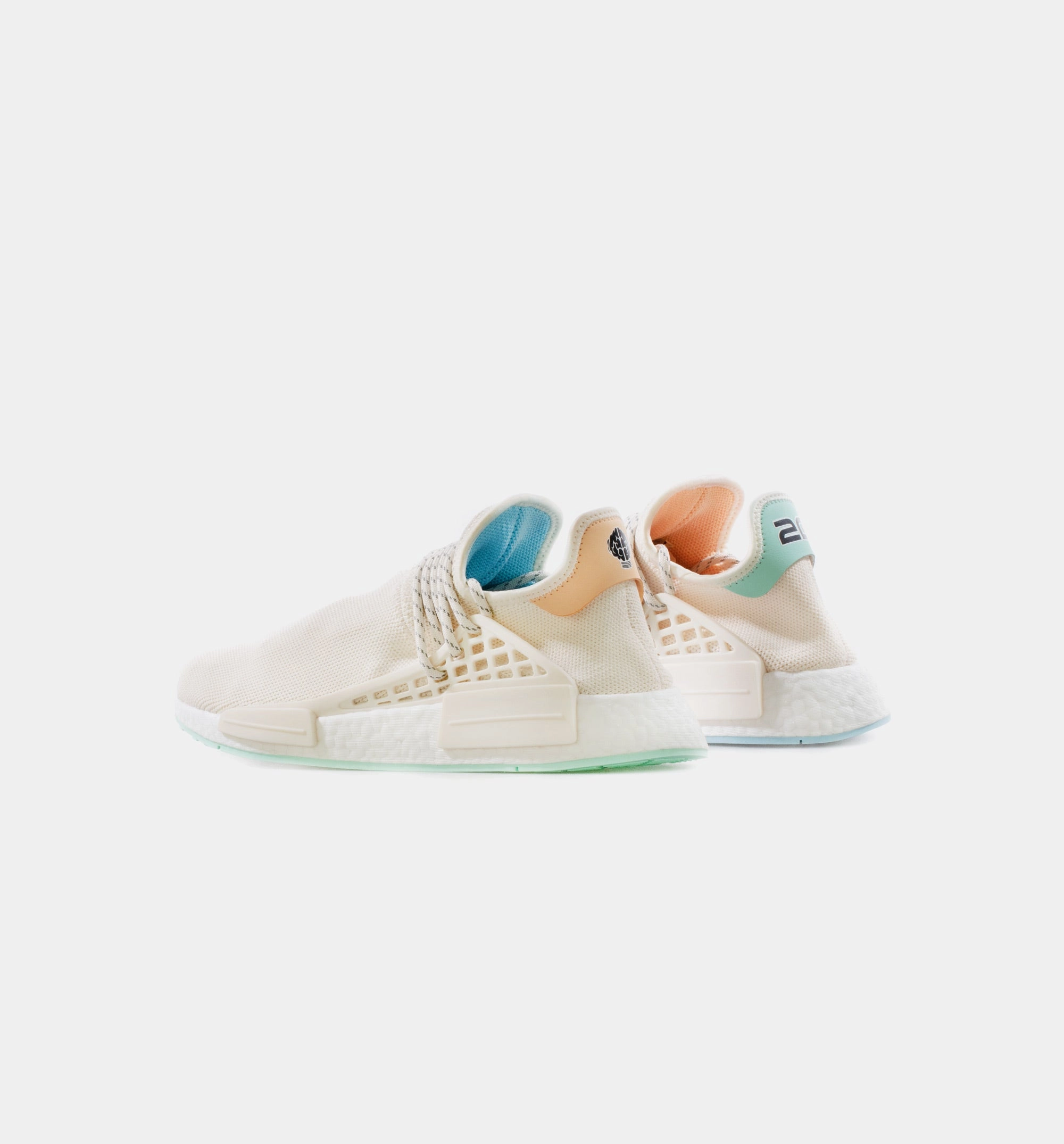 Trail Running Shoes 2021 PW HU NMD N.E.R.D Mens Lifestyle Shoe - Chalk White/Glow Orange