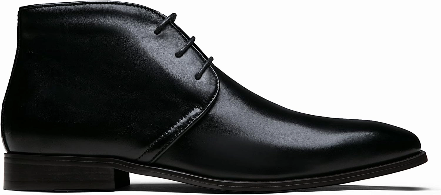 Boots With Fold Jousen Leather Boots for Men Dress Classic Mens Boots Polish Retro Ankle Chukka Boots Mens