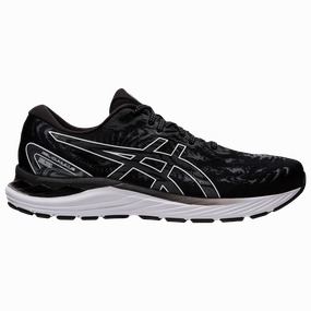Men's Asics Gel-Cumulus 23, Black/White, 10 D Medium Asics Ff Clay Tennis Shoes