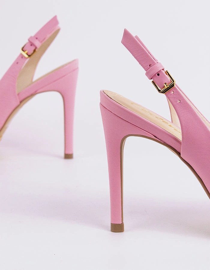 Morisha Pink Leather High Heel Bedding