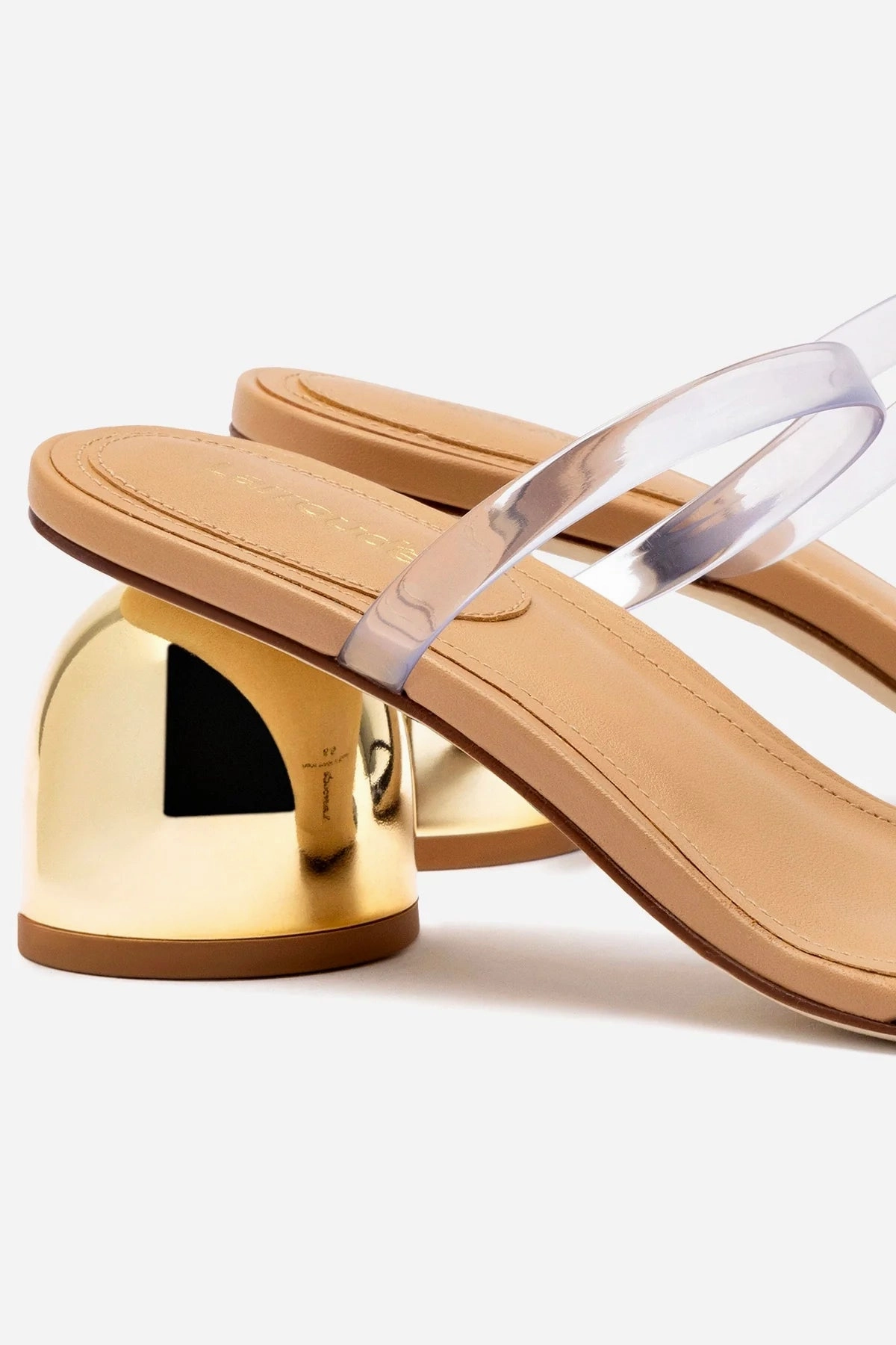 Dew Drop Mule In Tan Leather and Vinyl Best Climbing Shoes For Men Size 10 Uk