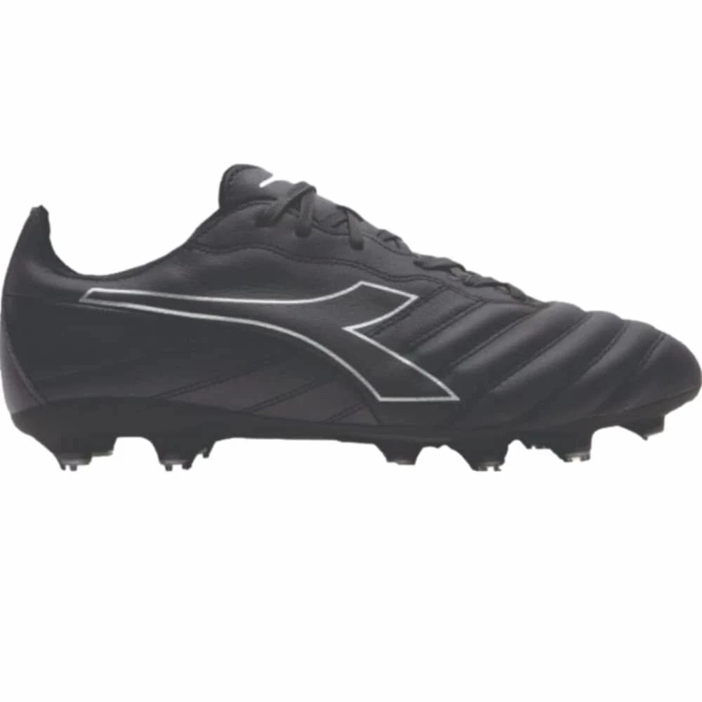 League Fg Soccer Cleats Diadora Brasil Elite LT LPU JR FG Firm Ground Soccer Cleats - Black