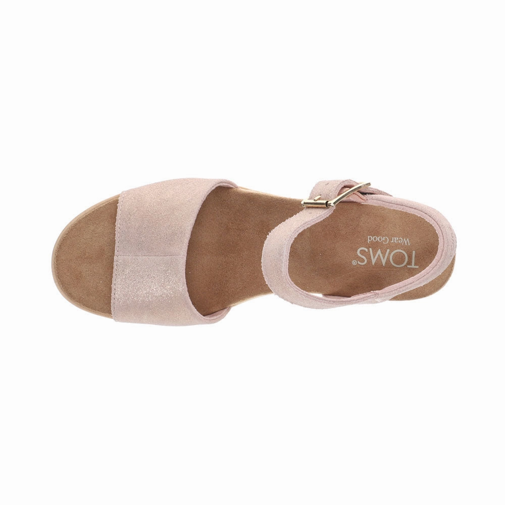 Diana Metallic Platform Espadrille Wedge Sandals A.emery Sandals