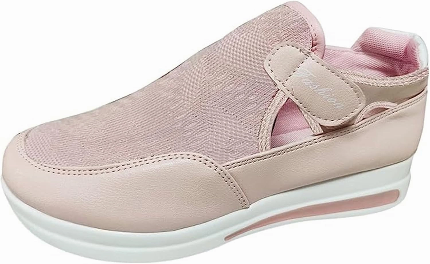 18. NULL Ladmiple Sneakers For Women Slip On Wide Width Casual Lace Up Walking Shoes Dressy Summer Fashion Platform Flats Loafers