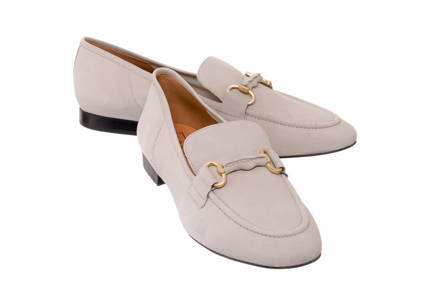 Penny Loafers Wide Don Kamila Grey