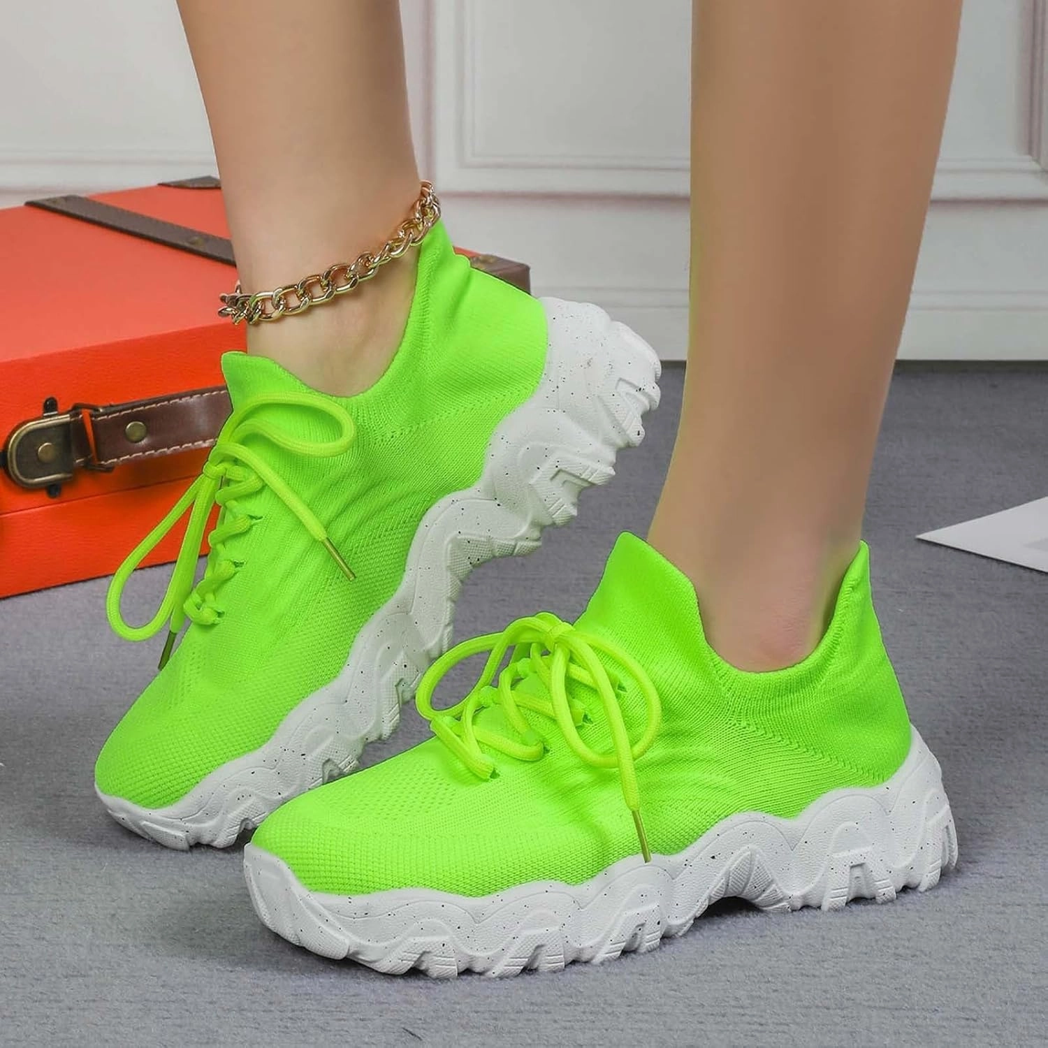 Nurse Babe Shoes, Orthopedic Shoes for Women, Comfort Wear Orthowear Shoe, Ortho Pro Sneakers Breathable Mesh Casual Footwear Walking Running Sneakers with Arch Support Soft Comfy Cushion Sneakers For Heavy People