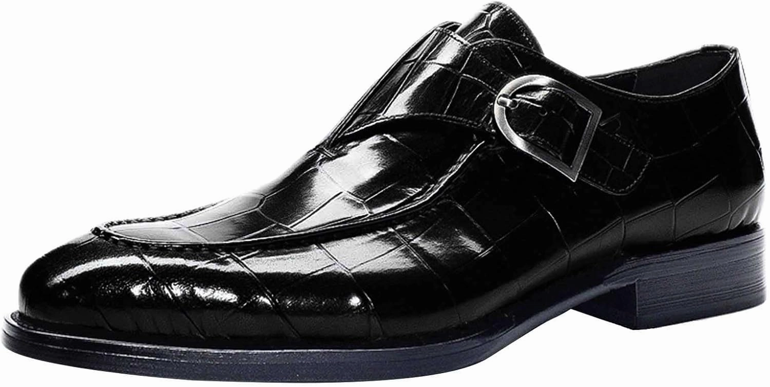 Dress Shoes for Men Loafers Wide Mens Shoes Fashion Classic Style British Retro Pointed Business Casual Shoes Men Black Best Boots For Construction