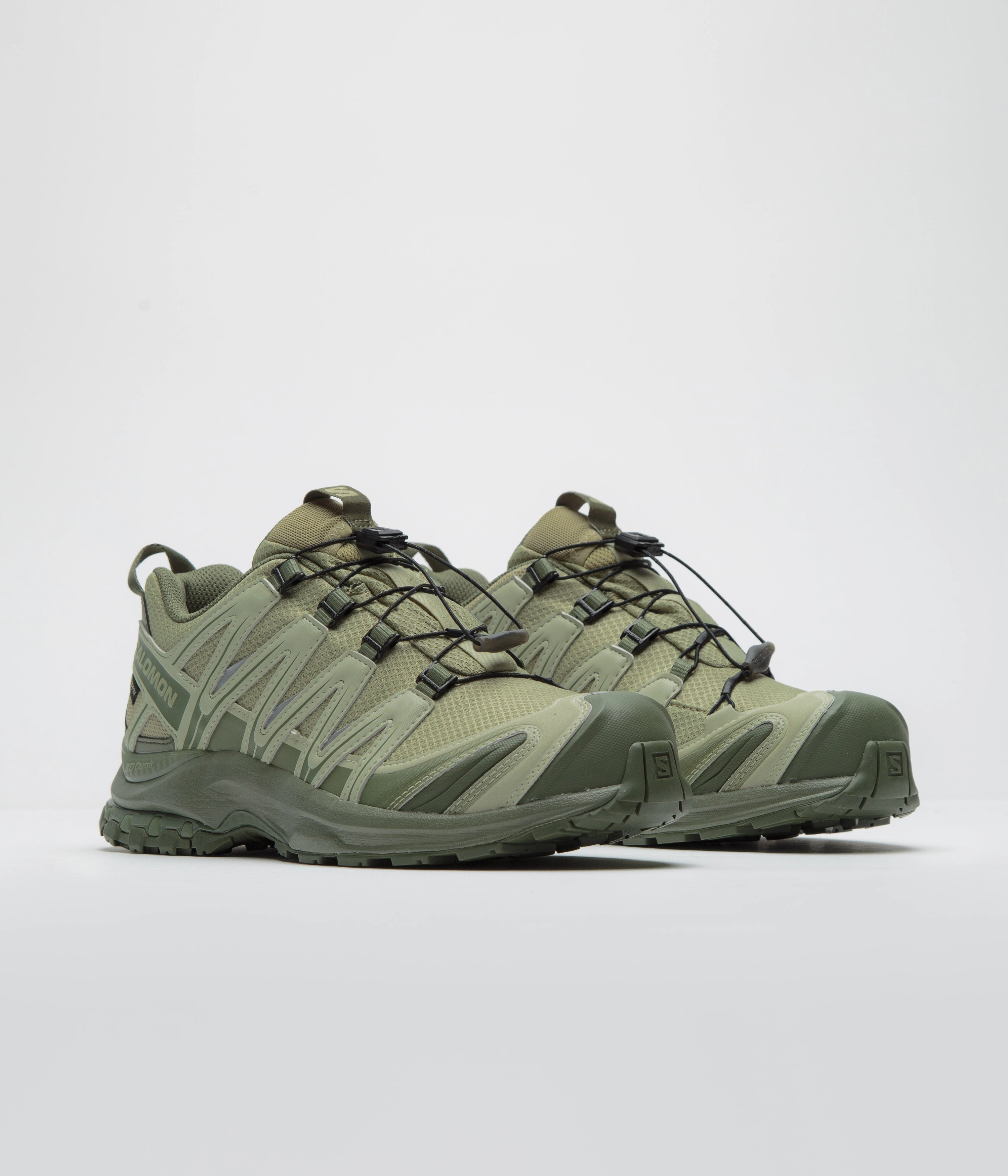 Salomon XA Pro 3D GTX Shoes - Gray Green / Alfalfa / Deep Lichen Green Good Waterproof Work Shoes