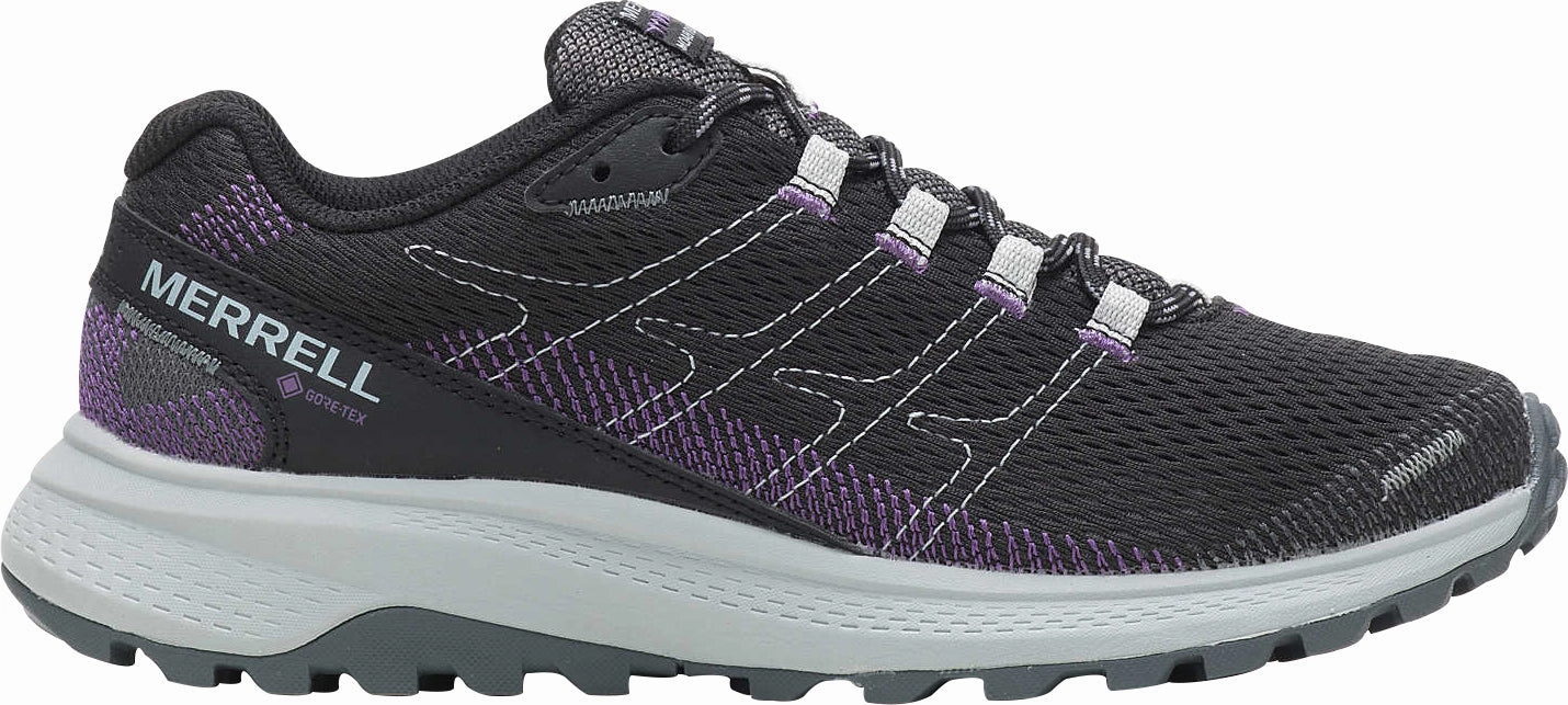 Merrell Fly Strike GORE-TEX Womens Trail Running Shoes - Black Offroad Lace Up Hiking Shoe