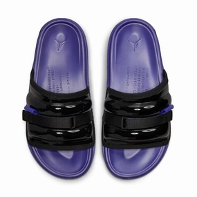 JORDAN SUPERPLAY SLIDE BLACK WHITE DARK CONCORD Pointed Brogues