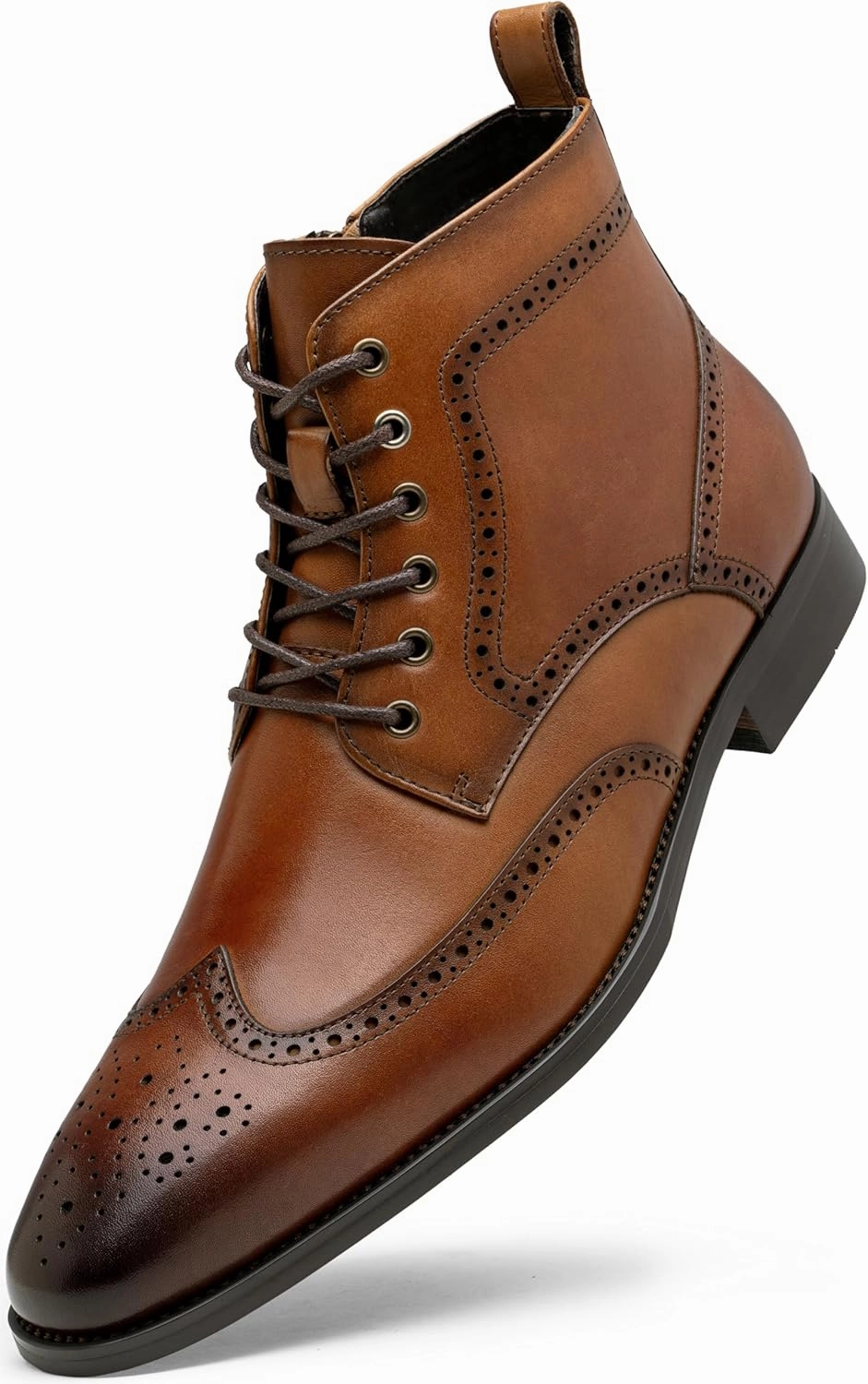 Pixie Boots Jousen Mens Boots Leather Dress Boots for Mens Cap-Toe Fashion Boots for Men