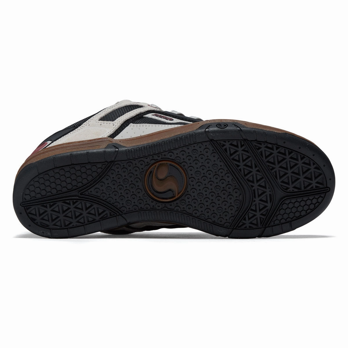 DVS Comanche Shoes - Silver Grey/Black/Ruby Wine Suede Star Skate Shoes