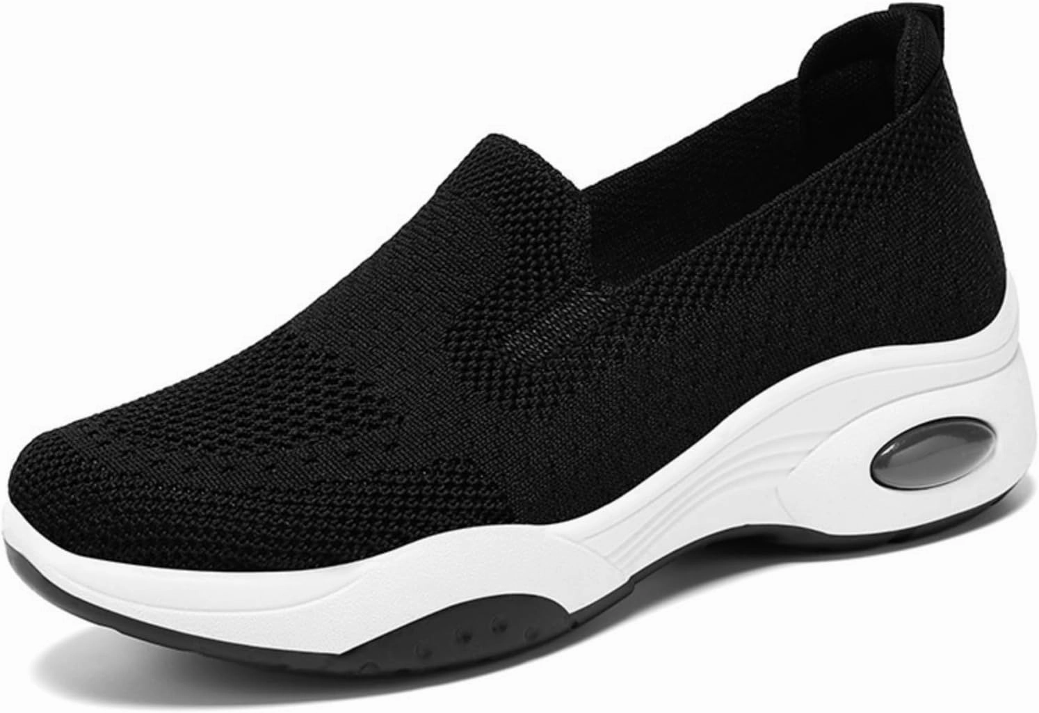 Sneakers For Plantar Fasciitis Womens Comfy Orthopedic Walking Shoes Orthopedic Breathable Walking Sneaker Comfortable Casual Ladies Air Cushion Athletic Shoes Arch Support Slip on Sneakers Running Jogging Shoe