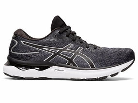 Men's Asics Lifestyle Shoes Men's Asics Gel-Nimbus 24, Black/White, 14 2E Wide