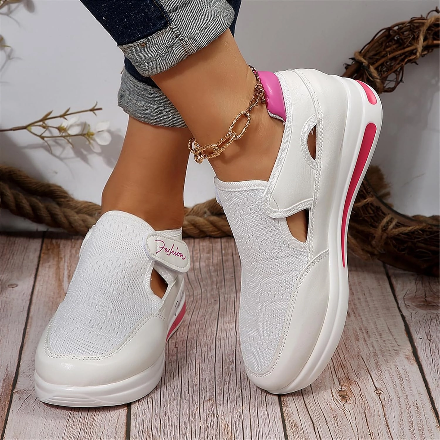 Sneakers Images Ladmiple Sneakers For Women Walking Shoes Wide Width Slip on Glitter Shoes Fashion Sparkly Dressy Summer Flats Loafers