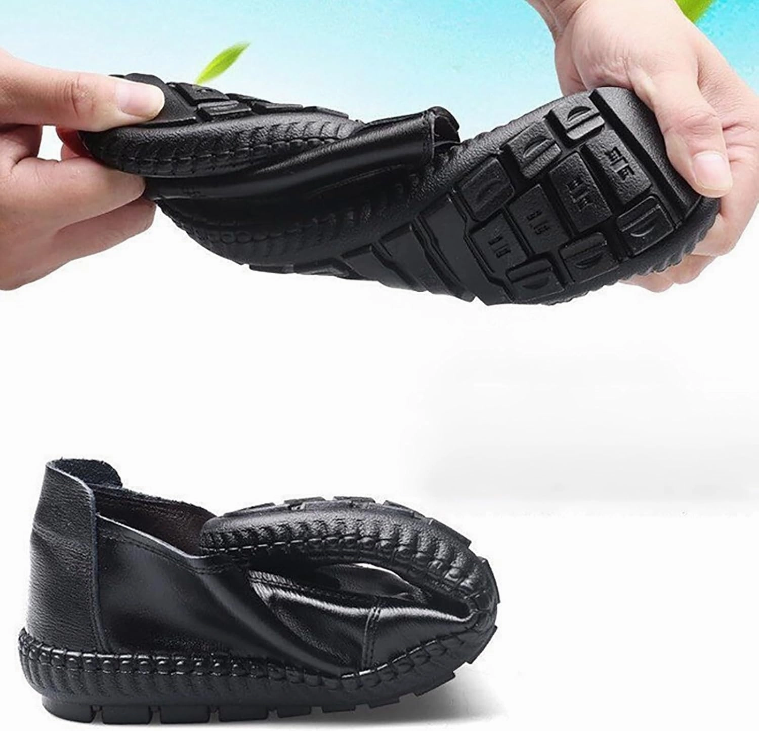 Flat Loafer for Men Leather Slip On Business Dress Shoes Driving Casual Boat Soft Shoes Leather Shoes 11 Men K2 Method Ski Boots