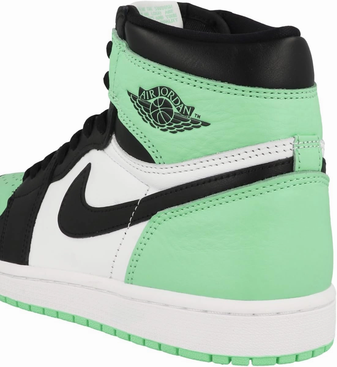 Nike Air Jordan 1 Retro High OG Men's Shoes White/Black-Green Glow DZ5485 130 Nike Running Shoes Clearance