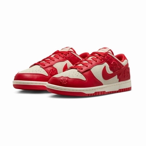 Nike Basketball Shoes Neon WOMENS NIKE DUNK LOW-COCONUT MILK/UNIVERSITY RED-HF1986-100