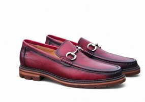 Style: 623-01-Red Slip On Sneakers No Back