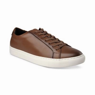 Cape Robbin Sneakers Alfani Men's Grayson Lace-up Sneakers- Tan W/ White online $33.59