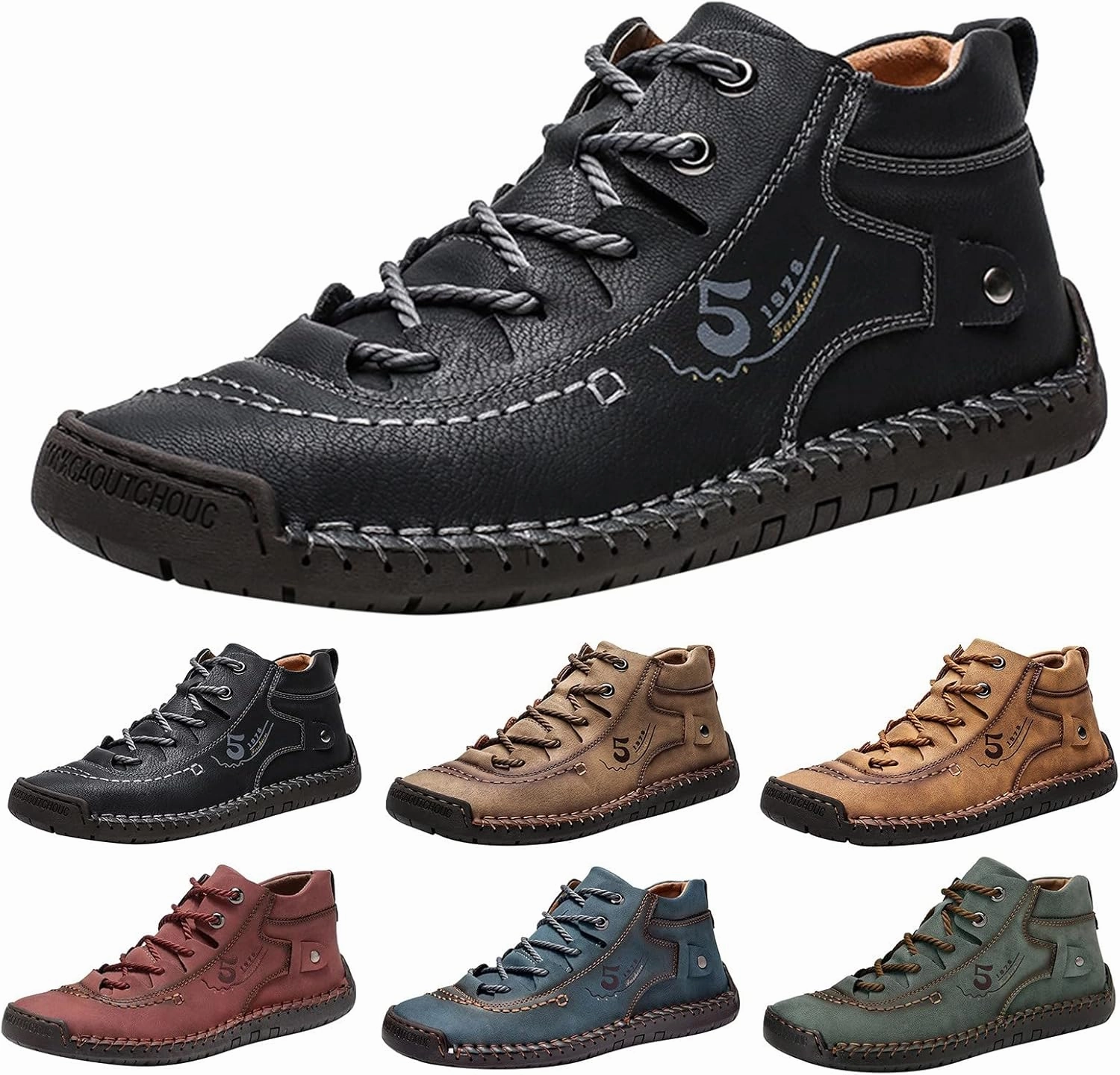 Bottom Sneakers Women's Lace Up Ankle Booties Suede Rubber Sole Running Shoes Low Top Breathable Walking Shoes Lightweight Casual Sneaker