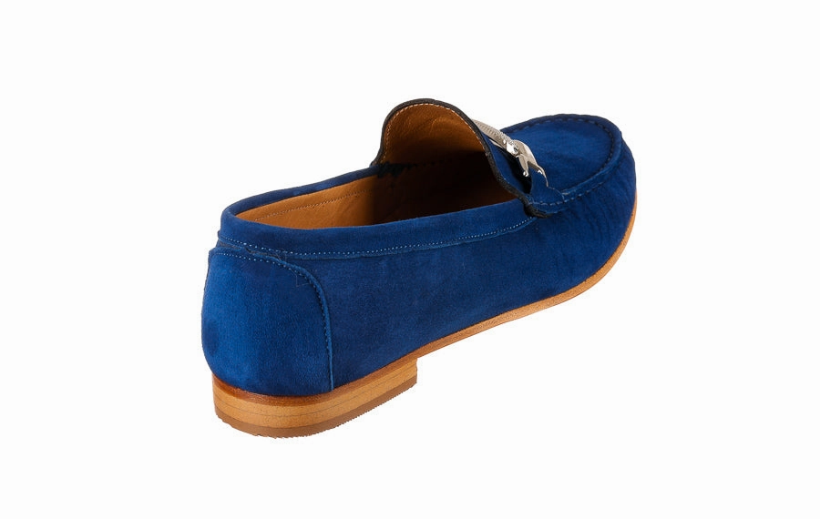 Vm Camille Blue And White Loafers