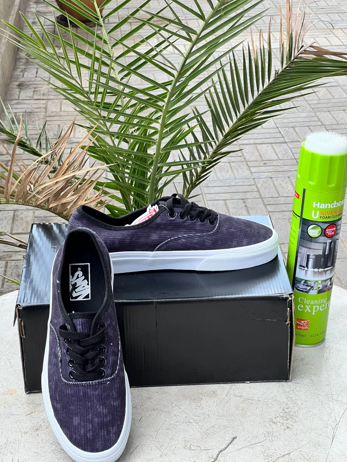 Vans Washed Black Ribbed Canvas Sneakers 600 Skate