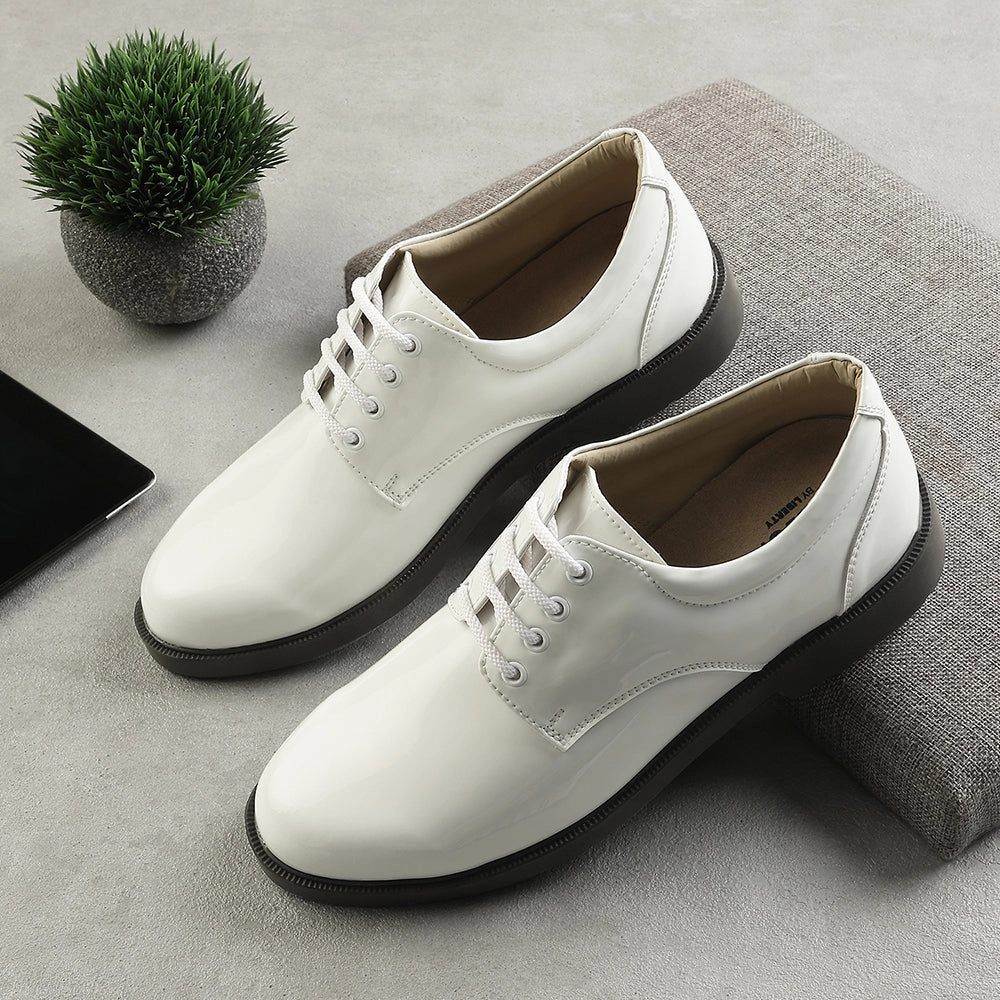 Clean Climbing Shoes With Baking Soda Freedom White Formal Lacing Navy Shoes For Men 5238-219MP By Liberty