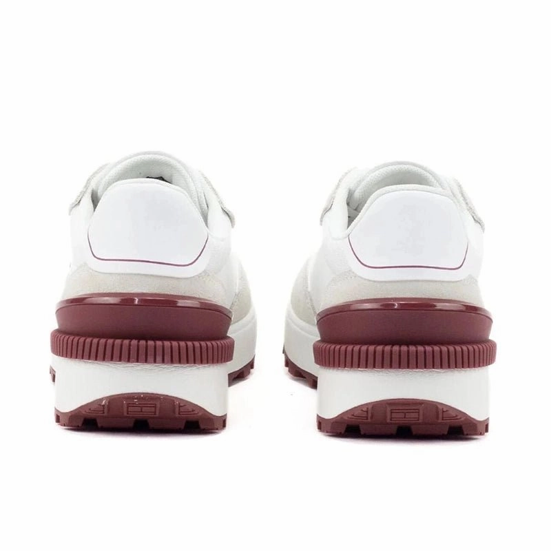 Gum Sole Shoes For Badminton Tommy Hilfiger Jeans TJM Technical Runner Sneakers WHTRED TOM106