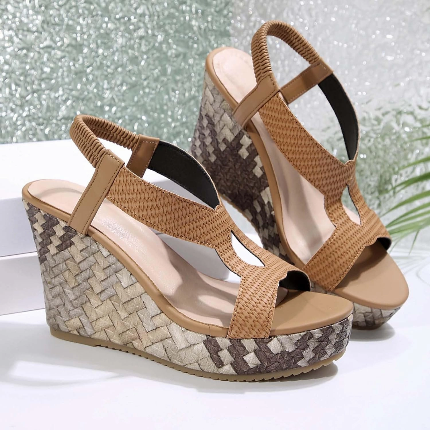 Women's Fashion Fish Mouth High Heel Sandals Platform Beach Shoes Summer Casual Date Outfit Comfortable Slip Sole Book 1 'valley' Sneakers