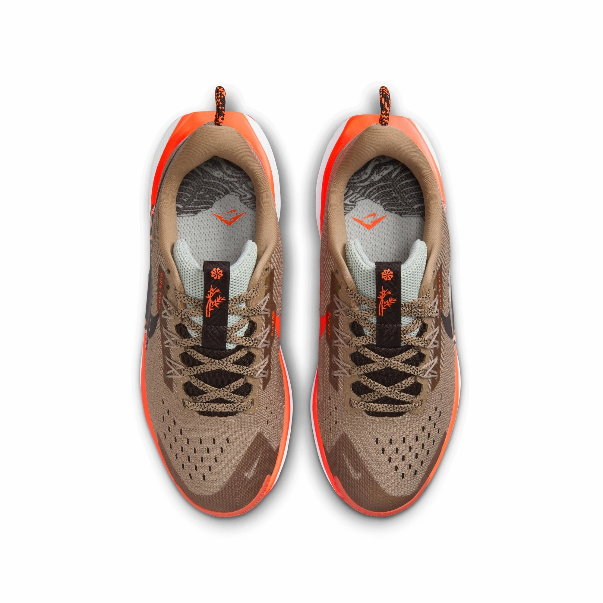 Nike Pegasus Trail 5 | Khaki / Velvet Brown / Hyper Crimson | Kids Best Mud Shoes