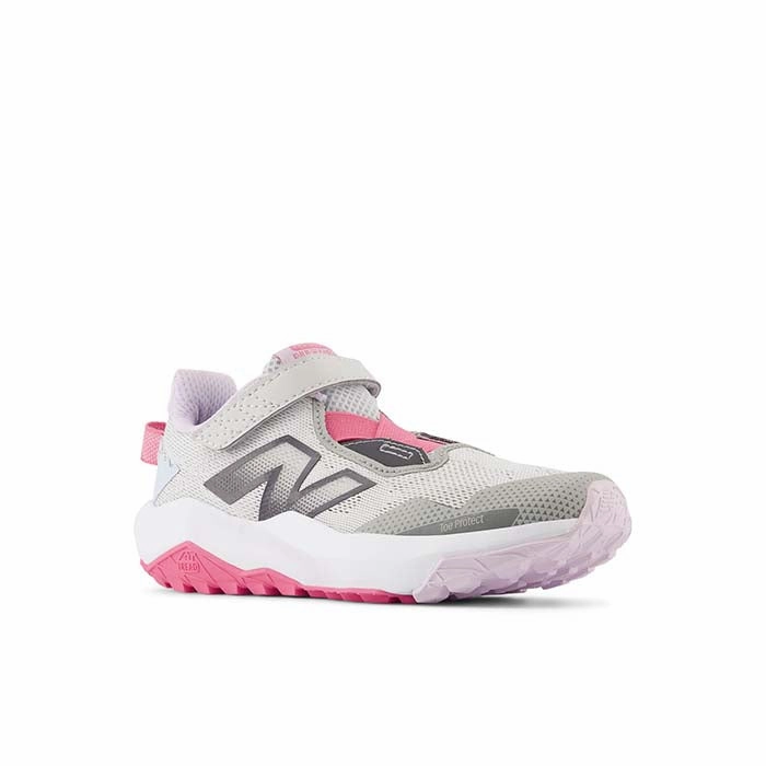 Big Girl New Balance Dynasoft Nitrel v6 in Grey Matter/Real Pink/Quarry Blue Trail Shoes 2020
