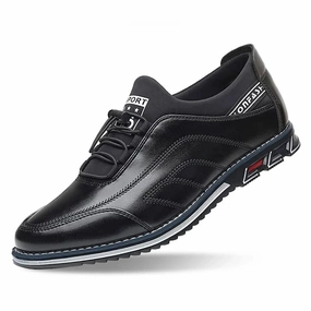 Hubbard's Off Main Oxford Chris Lace-Up Leather Sneakers