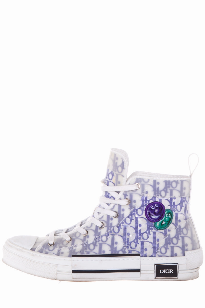 Capitol Plain Toe Canvas Oxfords Dior Men's Kenny Scharf B23 High-Top Sneakers SZ 45