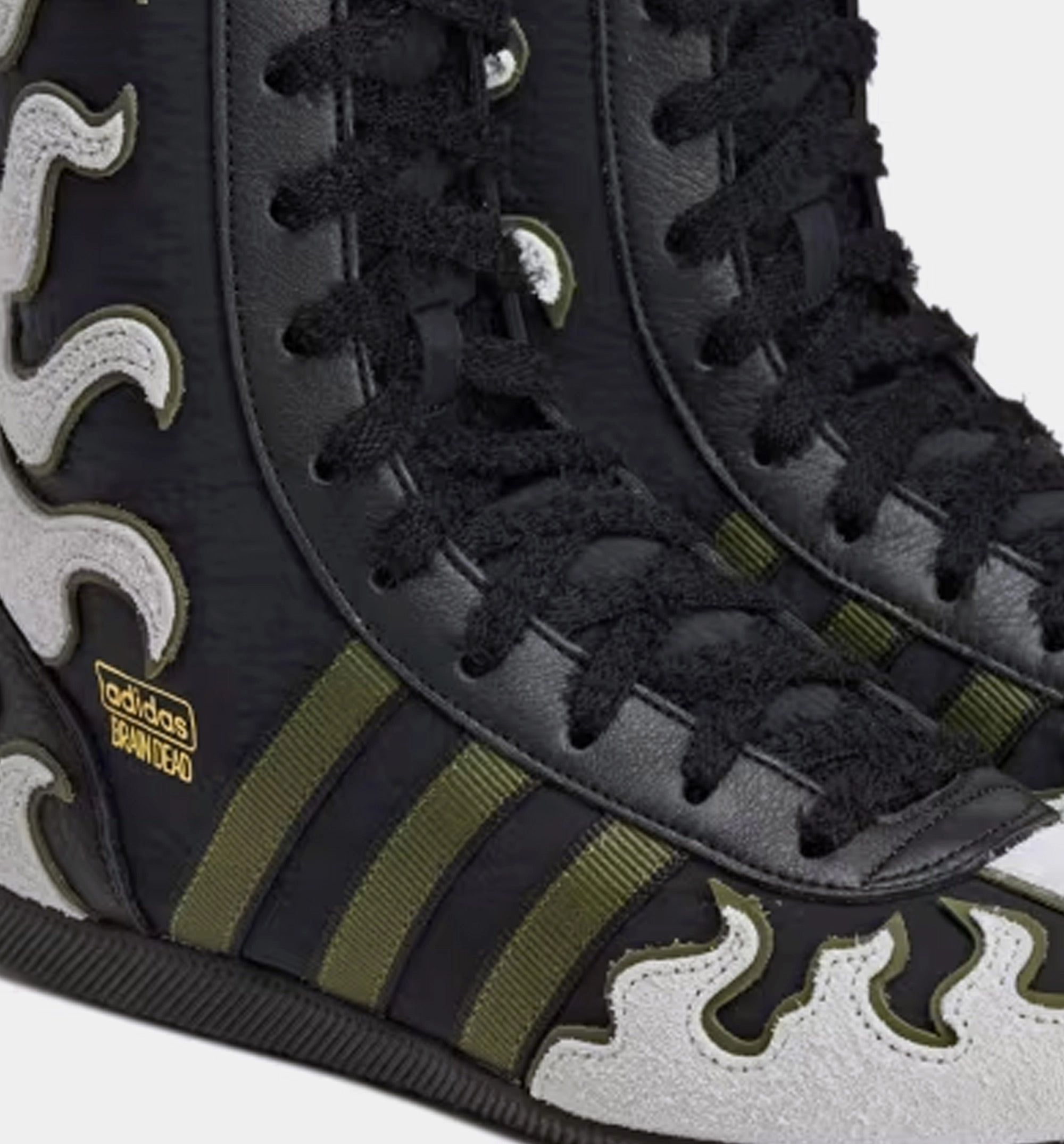 High Heels Woman Brain Dead x Japan High Mens Lifestyle Shoe - Core Black/Crystal White/Gold Metallic