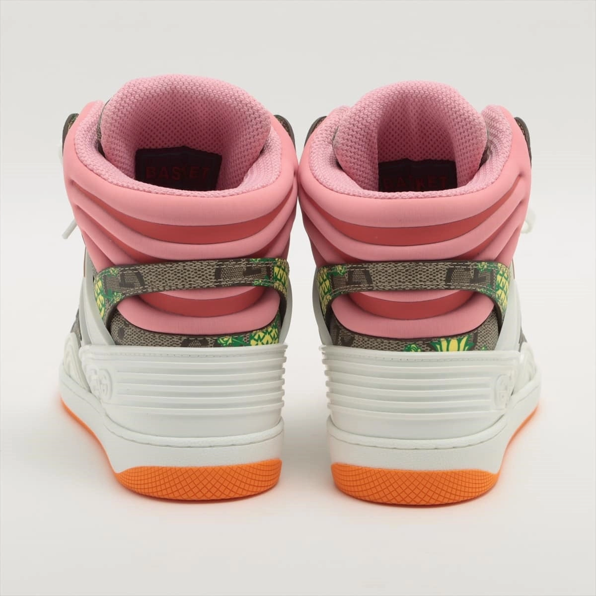 Make Basketball Shoes Sticky Gucci basket coating canvas high-cut sneaker 8 men multi-colour 673029 pineapple box    store