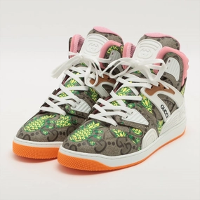 Best Basketball Shoes For High Arches Gucci basket coating canvas high-cut sneaker 8 men multi-colour 673029 pineapple box    store
