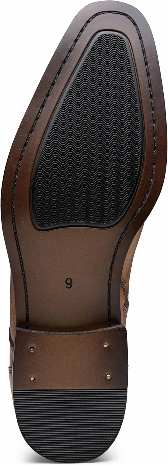 Gypsy Boots Jousen Mens Boots Leather Dress Boots for Mens Cap-Toe Fashion Boots for Men