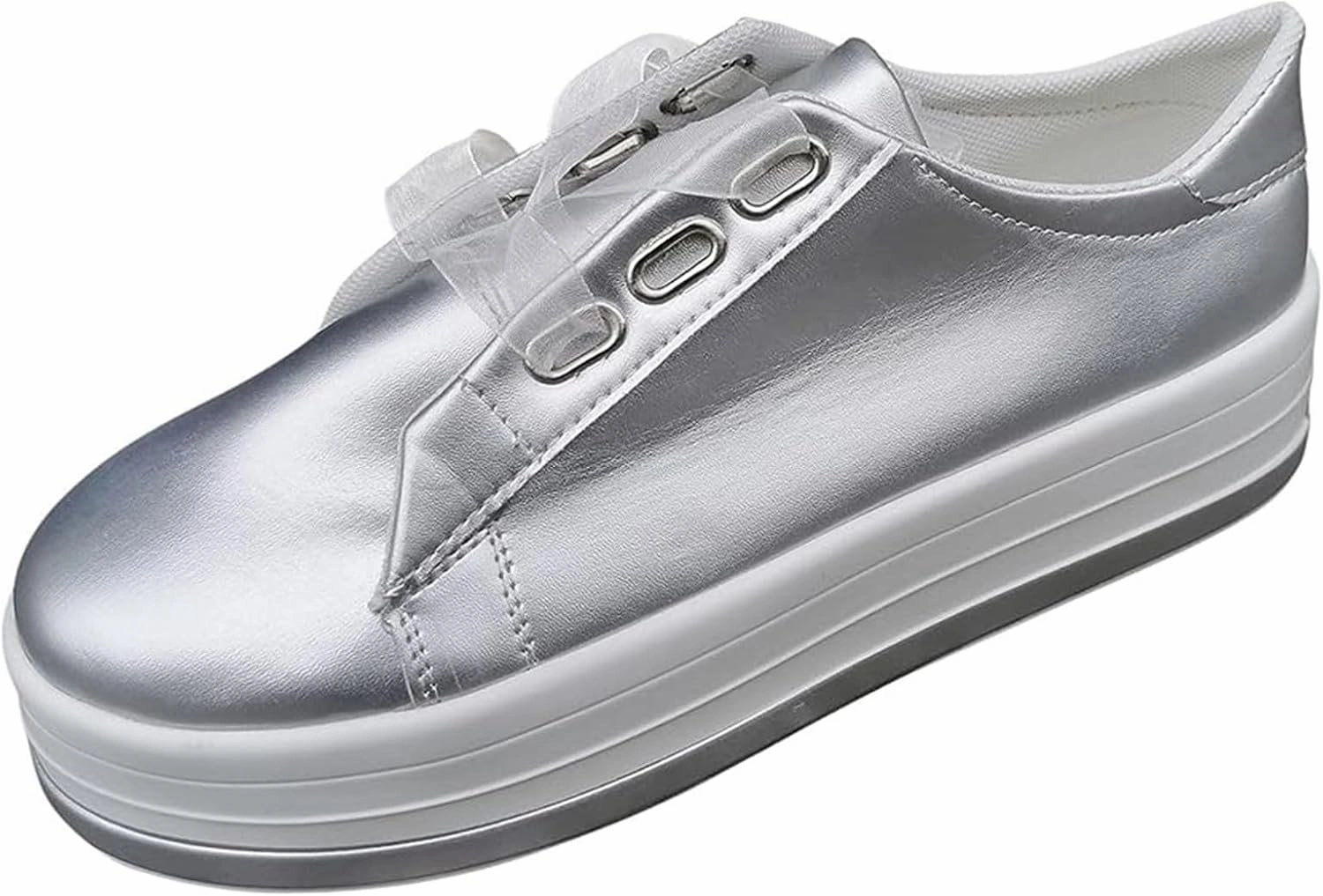 Jcp Sneakers Ladmiple Sneakers For Women Slip On Low Cut Casual Walking Shoes Dressy Summer Comfort Fashion Platform Flats Loafers