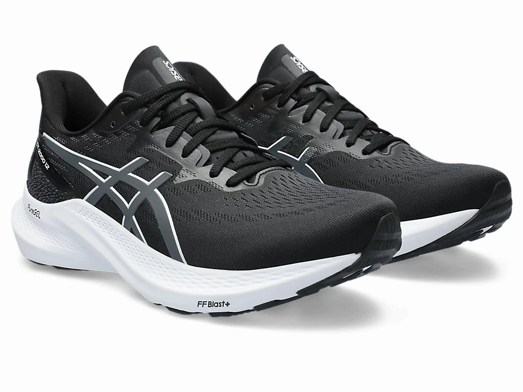 Asics Anniversary Shoes Asics Mens GT-2000 12 Wide- Black/Carrier Grey (1011B689-002)