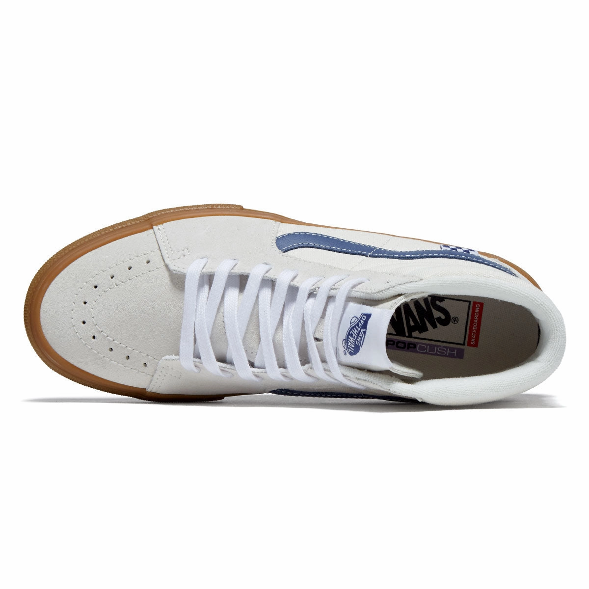 Vans Skate Sk8-hi Shoes - Marshmallow/Blue/Gum Fallen Skate