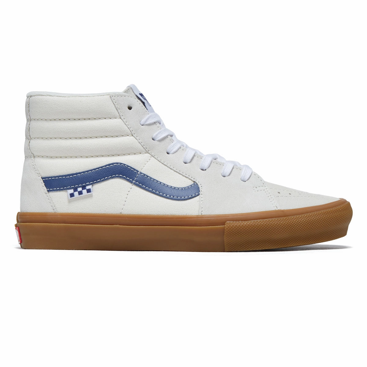 Vans Skate Sk8-hi Shoes - Marshmallow/Blue/Gum Skate Loafer