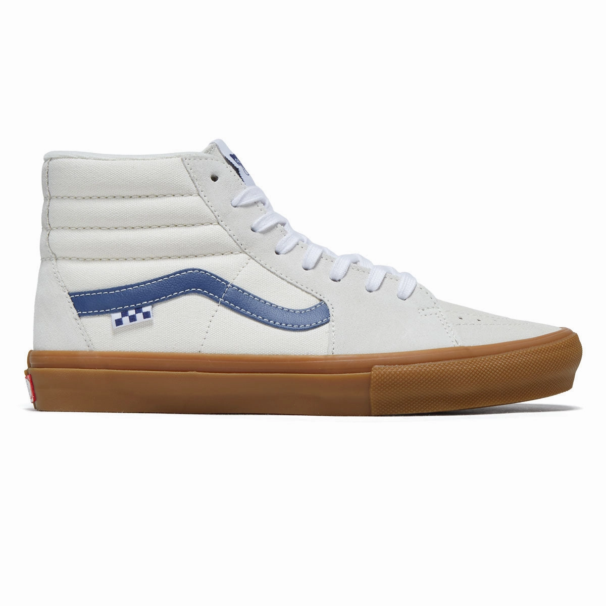 Sustainable Skate Shoes Vans Skate Sk8-hi Shoes - Marshmallow/Blue/Gum