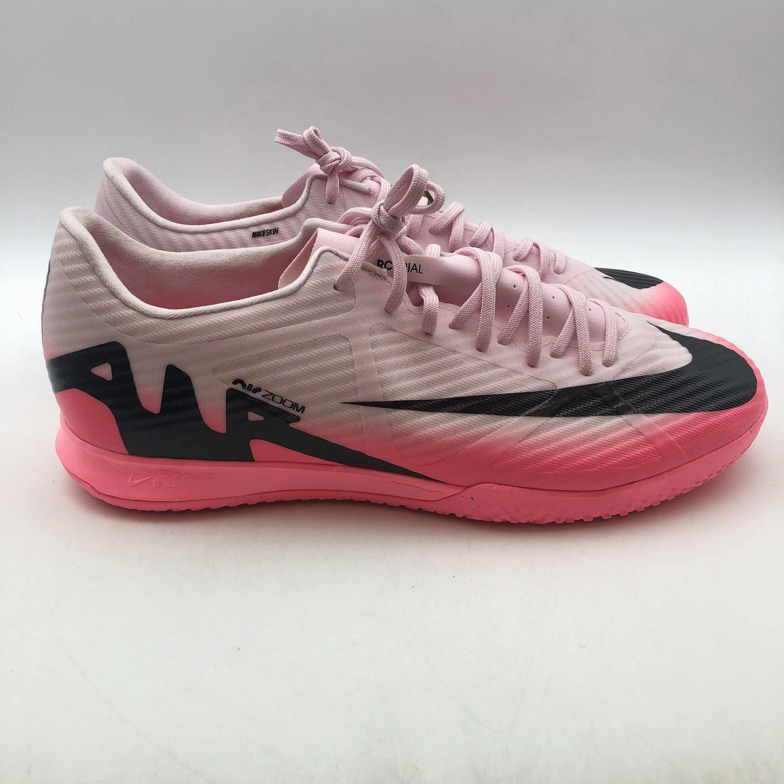 Nike Mens Mercurial Vapor 15 Academy IC Soccer Cleats Size 12 Pink Black NWOB Socal Soccer Cleats