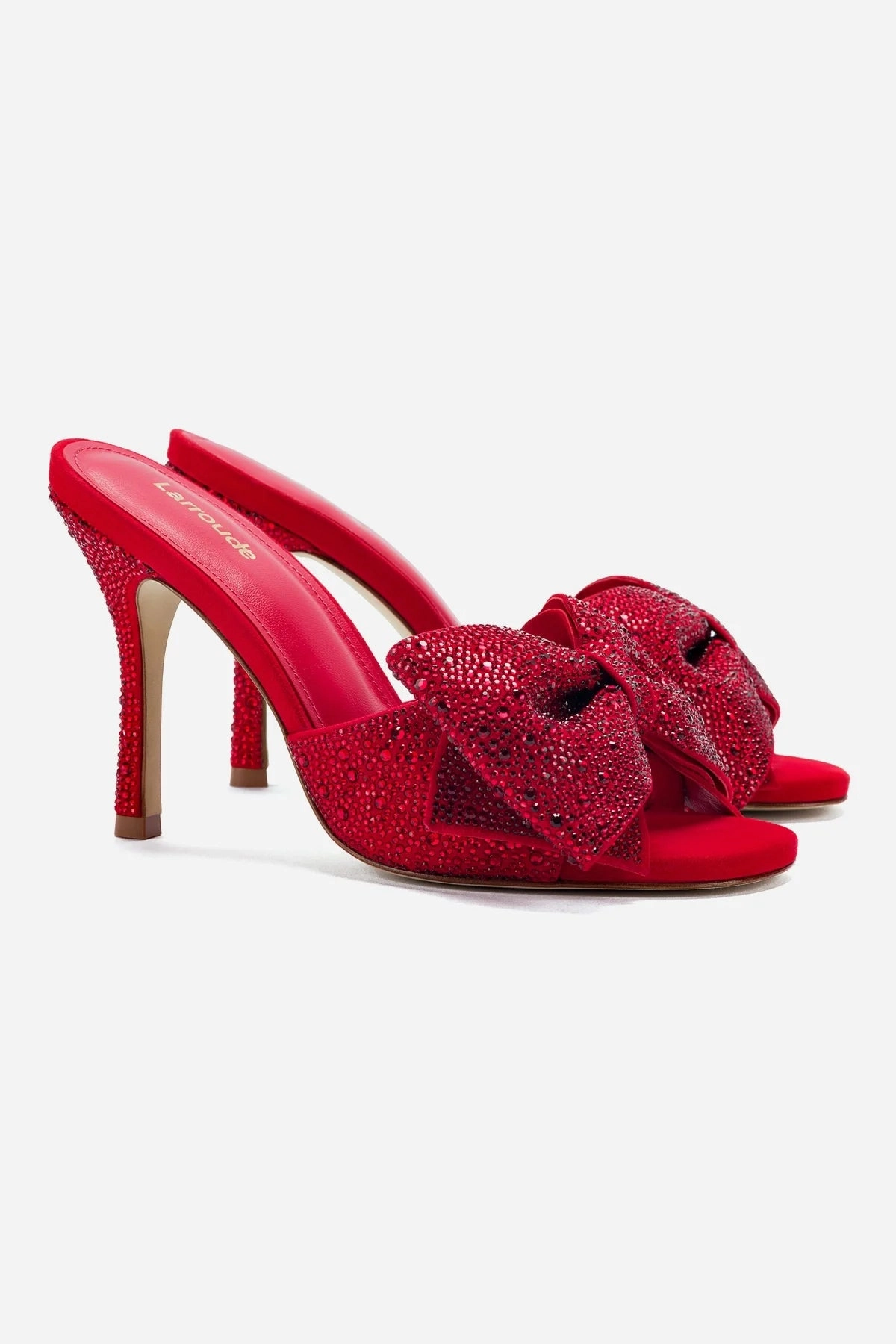 Elle Mule Crystal In Scarlet Suede Climbing Shoe Comparison Size