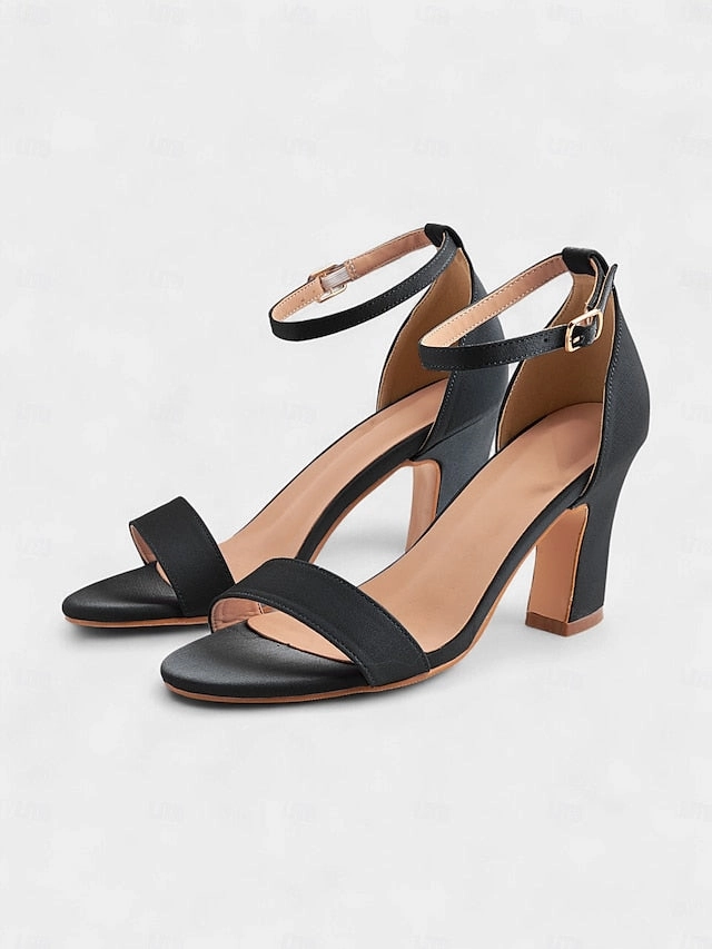 Light Toe Sandals Blue High Women's - Strap Heel Open Ankle