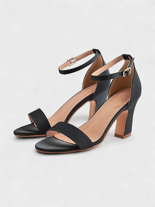 Light Toe Sandals Blue High Women's - Strap Heel Open Ankle