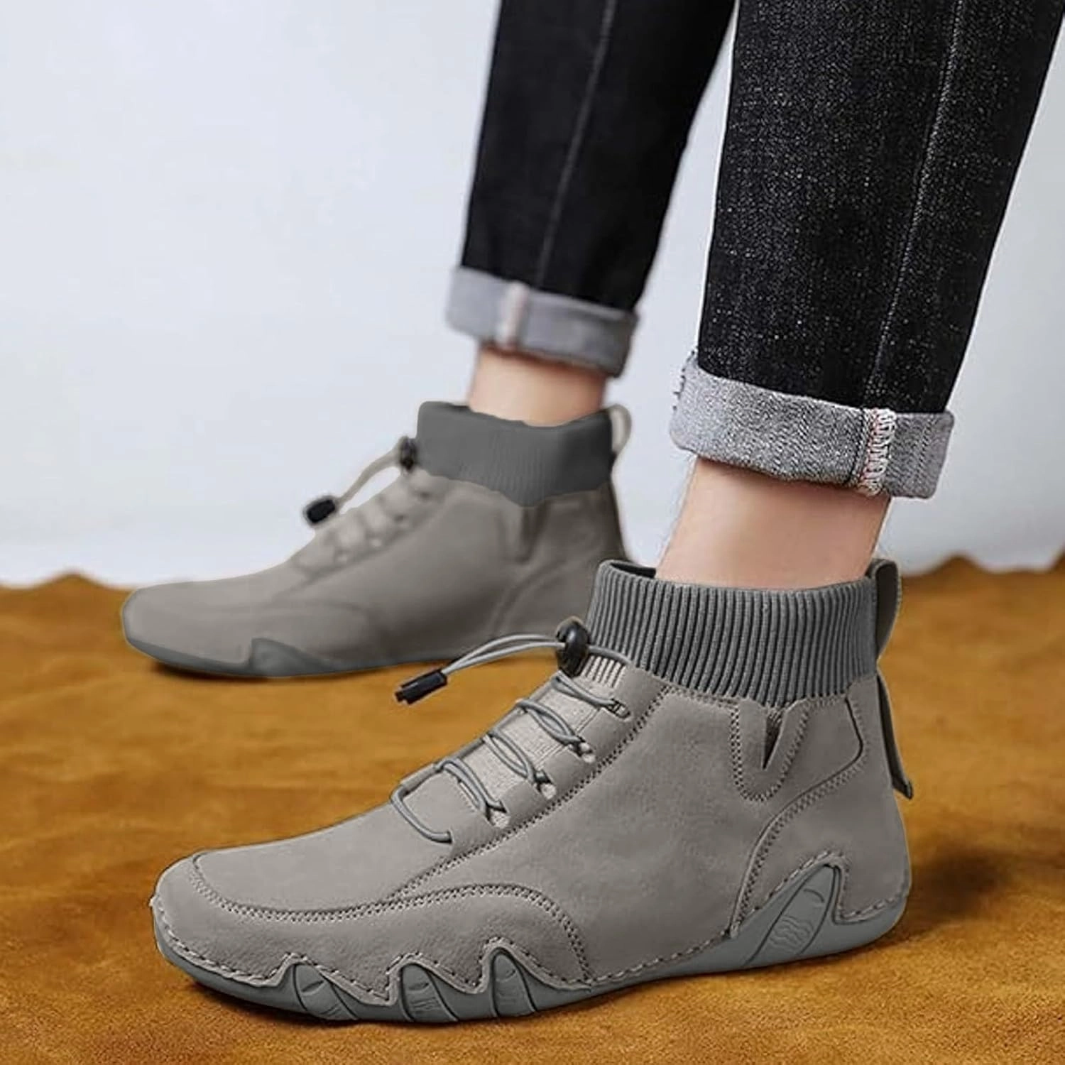 Mens Tennis Shoes Mens Athletic Shoes Walking Shoe for Men Slip on Shoe for Men Running Trail Casual Sneaker Clean Suede Sneakers