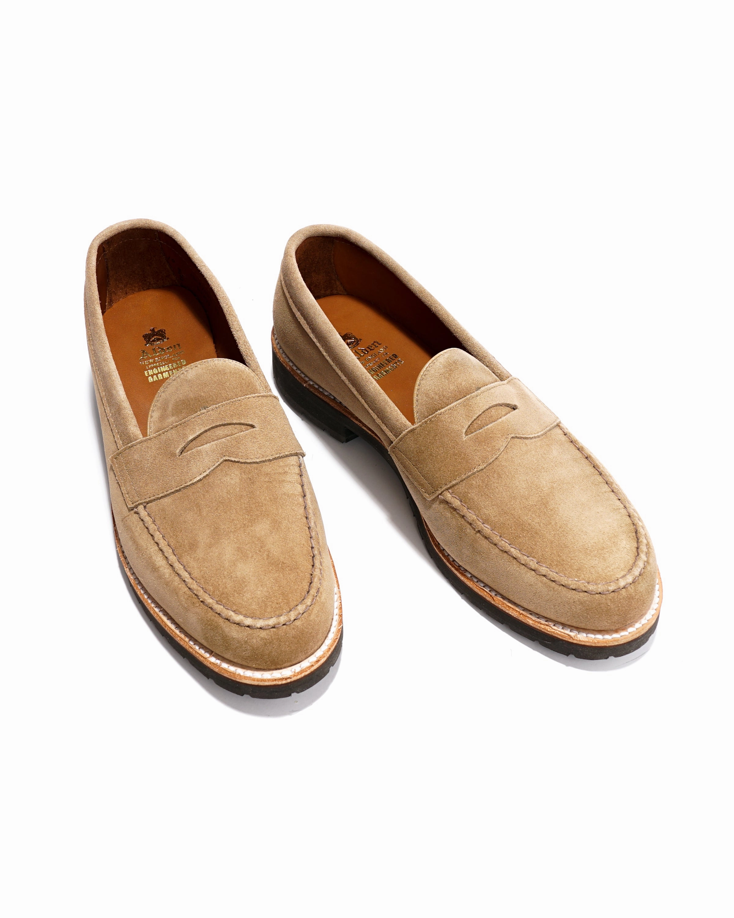 Engineered Garments x Alden - Loafer - Beige Suede Targhee Iii Oxfords