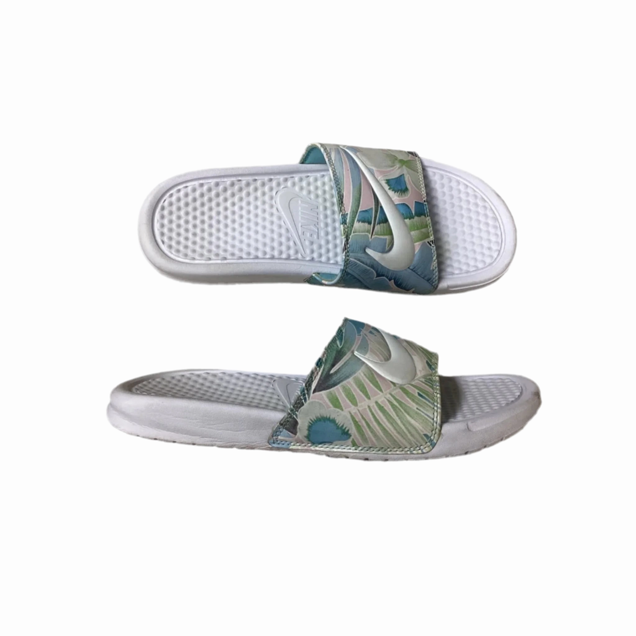 Waffle Nike Shoes Sandals Flats By Nike In Floral Print, Size: 8